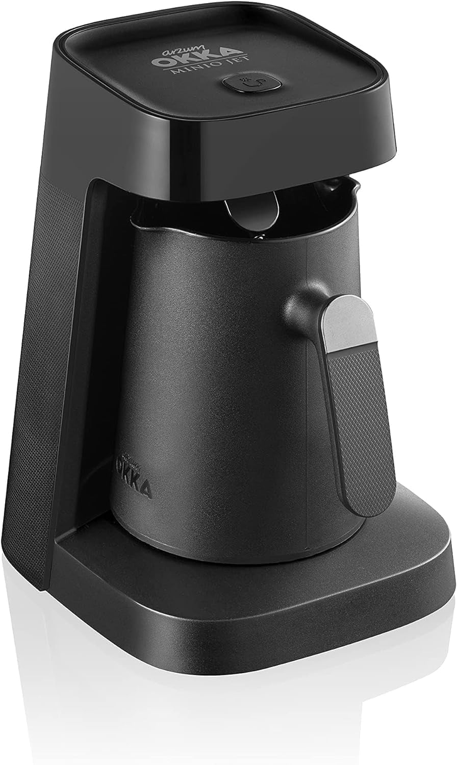 Cafetière turque Arzum Okka MINIO JET, 400 W, capacité 5 tasses, protection contre les débordements, système d'avertissement acoustique, cafetière turque, chrome