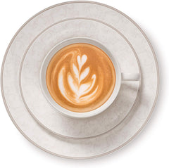 Ritzenhoff & Breker Service à café Isabella, 18 pièces, porcelaine fine, blanc avec ornements, 37 x 26 x 25 cm