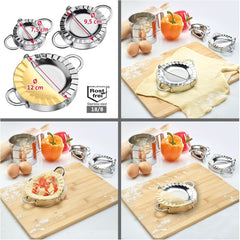 Moule à raviolis Westmark, Diamètre: Ø 9,5 cm, Avec poignées pratiques, Acier inoxydable, Gina, Argent, 61362270