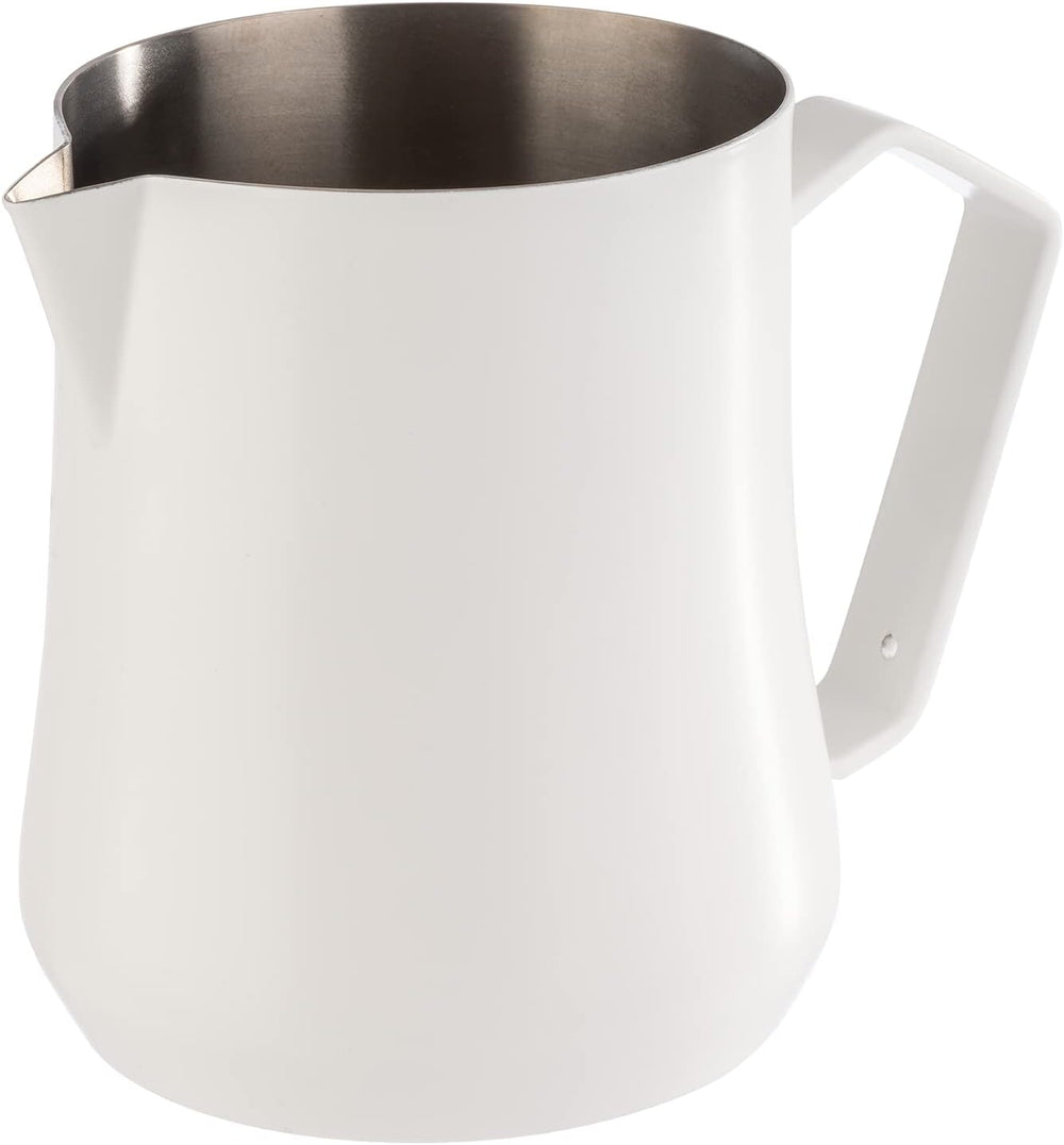 APS 10361 Chope à lait universelle, en acier inoxydable, peinture électrostatique blanche, 0,5 litre
