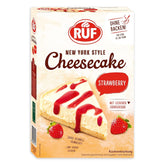 RUF New York Cheesecake Fraise Sans Cuisson, Cheesecake Américain Original avec Sauce aux Fraises, 360 grammes Kitchen Naty Shop 360 grammes Cheesecake aux Fraises