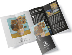 Plus-Plus 5163 Geniales Konstruktionsspielzeug, Sonnenblumen von Vincent Van Gogh, Inspired-Edition, Kreativ-Bausteine Tube, 350 pièces, Tournesols