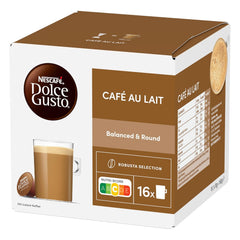 NESCAFÉ DOLCE GUSTO Café au Lait Kaffeekapseln 6er Pack (6 x 16 Kapseln)