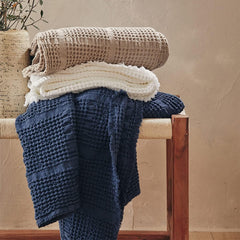 Couverture jacquard unie, coton, Yogi, 130 X 170 cm Couettes et quilts Naty Shop