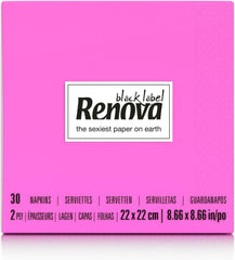 Șervețele de cocktail Renova, fucsia, 30 de șervețele