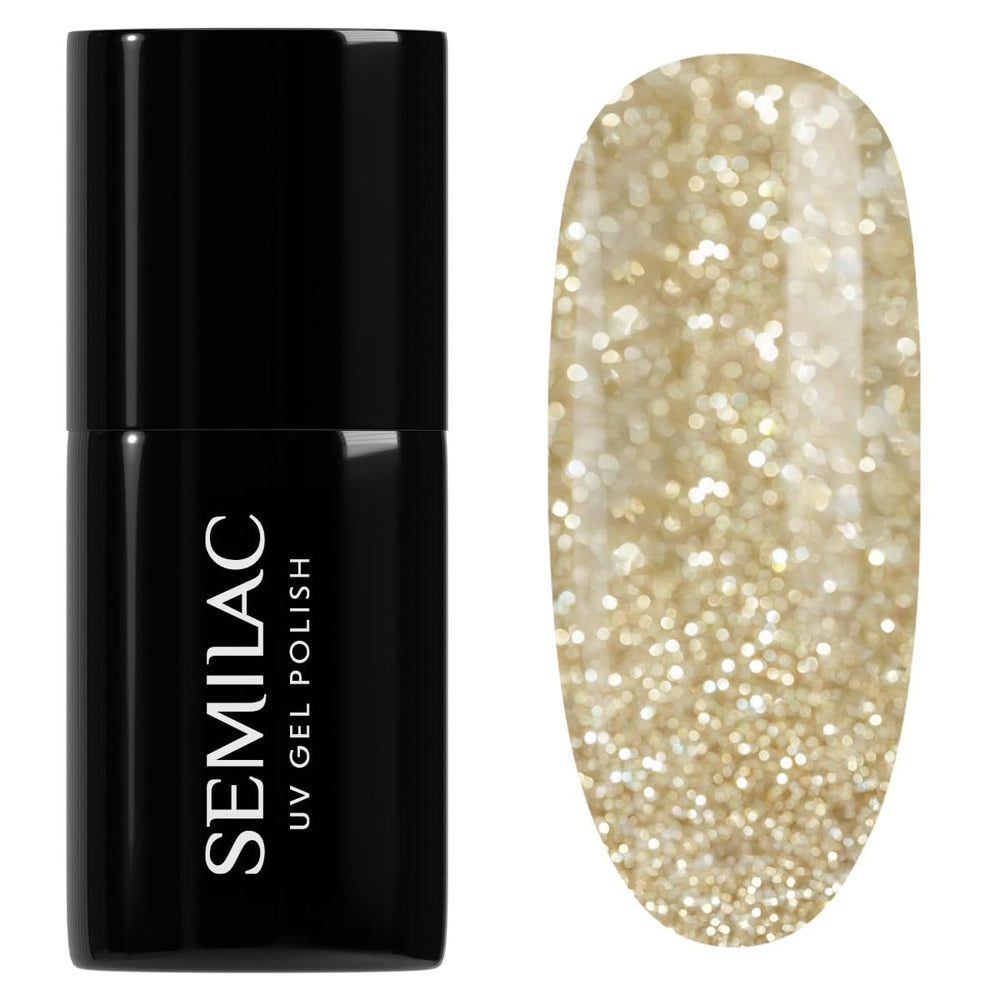 Vernis à ongles UV Semilac 260 Or Clair 7ml Collection Platinum