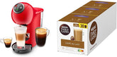 Krups KP3405 NESCAFÉ Dolce Gusto Genio S Plus Machine à capsules, Espresso Boost, Sélection de température, Boissons chaudes et froides, Pression de pompe 15 bars, Réservoir d'eau 0,8 L, 1500 W, Couleur Rouge avec Café au Lait