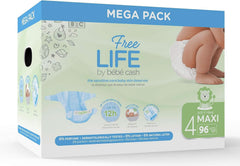 Couche Freelife Baby Cash, Größe 6 (18 Kg Und +), 1 X 35 = 35 Couche Naty Shop Taille 4 (Lot De 96)