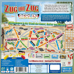 Days of Wonder, Ticket to Ride: Berlin, joc de familie, joc de societate, 2-4 jucători, vârste 8+, 10-15 minute, germană