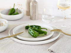 CreaTable, 23714, série Uno Athena, service de table 12 pièces pour 4 personnes, service d'assiettes en porcelaine, passe au lave-vaisselle et au micro-ondes, fabriqué au Portugal