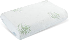 Oreiller de soutien cervical Maximex Visco, oreiller de soutien respirant avec rembourrage en mousse ergonomique, oreiller de soutien cervical réglable en hauteur et en hauteur pour un sommeil réparateur, avec Aloe Vera Naty Shop Oreillers standard Titre par défaut