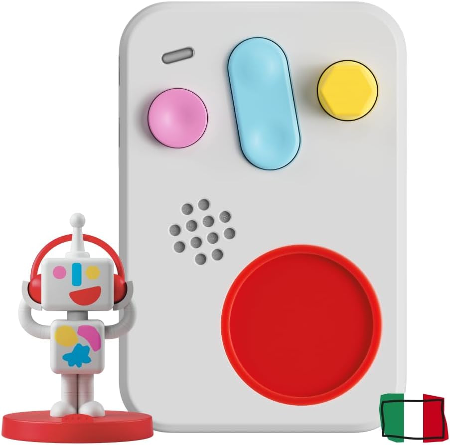 + Povestitor interactiv pentru copii cu conținut audio de la 0 la 10 ani, cutie audio cu figura sonoră -Me, lumină de noapte, rutină de somn, joc muzical de învățare, versiune italiană Jucarii Bebe Naty Shop Titlu implicit