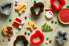 0255097 MINI DÉCORATEUR DE NOËL EN PLASTIQUE, 6 PIÈCES, Assorti