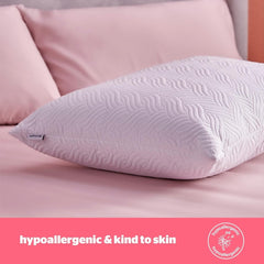 Oreiller Silentnight Ultimate – Oreiller de lit doux et de soutien avec housse matelassée de luxe Pinsonic Soft Touch, lavable en machine et hypoallergénique pour dormeurs sur le dos et sur le côté, 1 oreiller standard Naty Shop