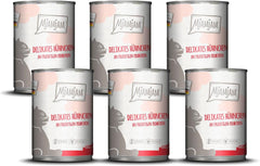 MjAMjAM - Nourriture humide premium pour chat - poulet délicat aux fraises fruitées 400g, paquet de 6 (6 x 400g), naturelle avec un supplément de viande