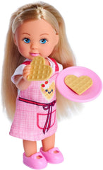 Simba 105733564 - Steffi Love Waffle, poupée à l'arrière avec gaufres, mini poupée 12 cm, à partir de 3 ans