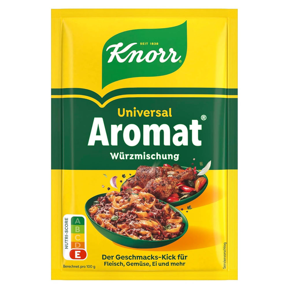 Knorr Würzmittel Nachfüllpackung Aromat Gewürzmischung zum Verfeinern von Speisen für schnelle Gerichte 100 g 1 pièce