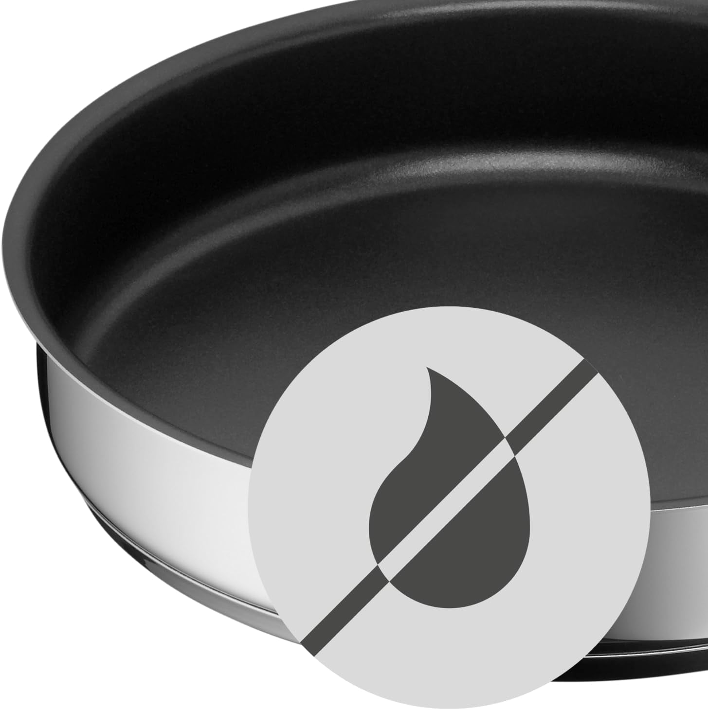 WMF Mini tigaie acoperită mică 18 cm, Cromargan din oțel inoxidabil lustruit, inducție Oale si Tigai Naty Shop