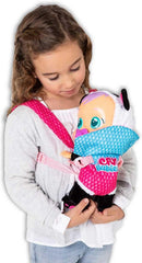 CRY BABIES Babytrage - Puppentrage, tragbar Vorne und Hinten, Tragesitz; Puppenzubehör für Cry Babies Puppen und alle 30cm Puppen geeignet - Perfekte Spielzeug für Kinder ab 3 Jahren