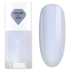 Oja Semilac Top Classic BLUE HOLO GLAZED 7 ml
