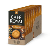 Café aromatisé Café Royal Caramel – Capsules de café compatibles Nespresso®, crémeuses, helle Röstung, 100 % Arabica, Rainforest Alliance, 100 capsules