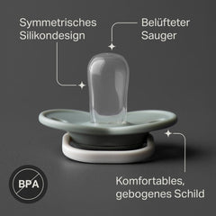 Tommee Tippee Anytime Suces, 0-6 mois, paquet de 6 sucettes symétriques, sans BPA