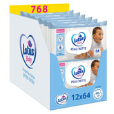 Skin Nice Baby Wipes - 768 lingettes (12 x 64 pièces) - hypoallergéniques et testées dermatologiquement