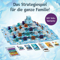 KOSMOS 683801 Nunatak - Temple de glace, jeu familial, configuration 3D cool, pièces de jeu de glace 3D, jeu de stratégie, jeu de société, jeu de fête