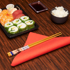 50 mouchoirs, coton, 33 x 33 cm, 2 épaisseurs, rouge FSC, cellulose, 33 x 33 cm (paquet de 3)