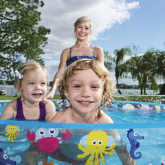 Piscine pour enfants Bestway FillN Fun, Sparking Sea, 122 x 25 cm, BW55028, Multicolore, 122 x 122 x 25 cm