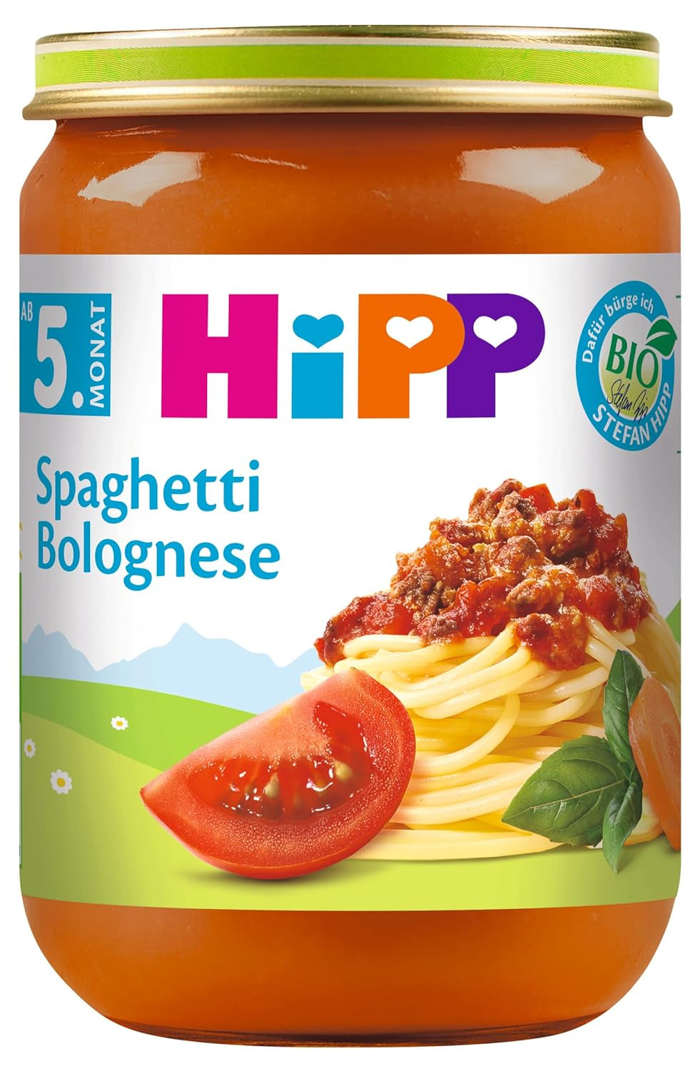 Hipp Spaghetti Bolognese, paquet de 6 (6 x 190 g) - bio