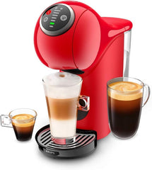 Machine à capsules NESCAFÉ DOLCE GUSTO Krups KP3405 Genio S Plus | Espresso Boost, pression de pompe de 15 bars | Réservoir d'eau de 0,8 L | 1500 watts | Couleur Rouge avec Latte Macchiato