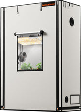 Spider Farmer Pro Tente de culture 70 x 140 x 200 cm avec porte roulante, fenêtre d'observation, panneau de sol amovible, tissu Mylar 2000D, pour culture hydroponique intérieure avec SF4000, G4500, SE4500