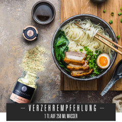 Ankerkraut Gemüsebrühe, ohne Gemsckverstärker, ohne Zucker, 90g dans un verre en liège, Mischung würzender Ingredient für Brühe