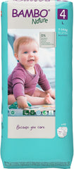 Couches bébé Bambo Nature, taille 4 (7-14 kg) - 48 pièces. Couches haut de gamme avec protection améliorée contre les fuites | Confort et liberté ultimes pour les enfants actifs | Couches testées dermatologiquement