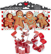 ScrapCooking - 4 emporte-pièces bonhomme en pain d'épices - emporte-pièces de Noël en acier inoxydable - emporte-pièces bonhomme en pain d'épices - accessoires de pâtisserie design gâteau - 2081