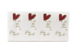 Serviettes motifs rigolos, 2 épaisseurs, Welcome / Bon Appetit 33 X 33 Cm pli 1/8, paquet de 8 (8 X 250 pièces)