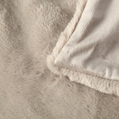 Couverture Boltze Storan (taille 150X200 cm, coloris beige, couverture confortable en polyester, idéale pour les froides soirées d'hiver, aspect fourrure) 1015378 BOLTZE Lits et Couvertures