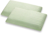 Marcapiuma pernă din spumă de memorie, verde, naturală, cu ierburi, 2 bucăți Perne standard Naty Shop Salutări 2X Saponetta Modern