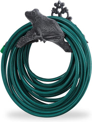 Support pour tuyau d'arrosage Relaxdays, en fonte, motif grenouille, nostalgique, support pour tuyau, HxLxP : 19 x 27 x 17 cm, gris