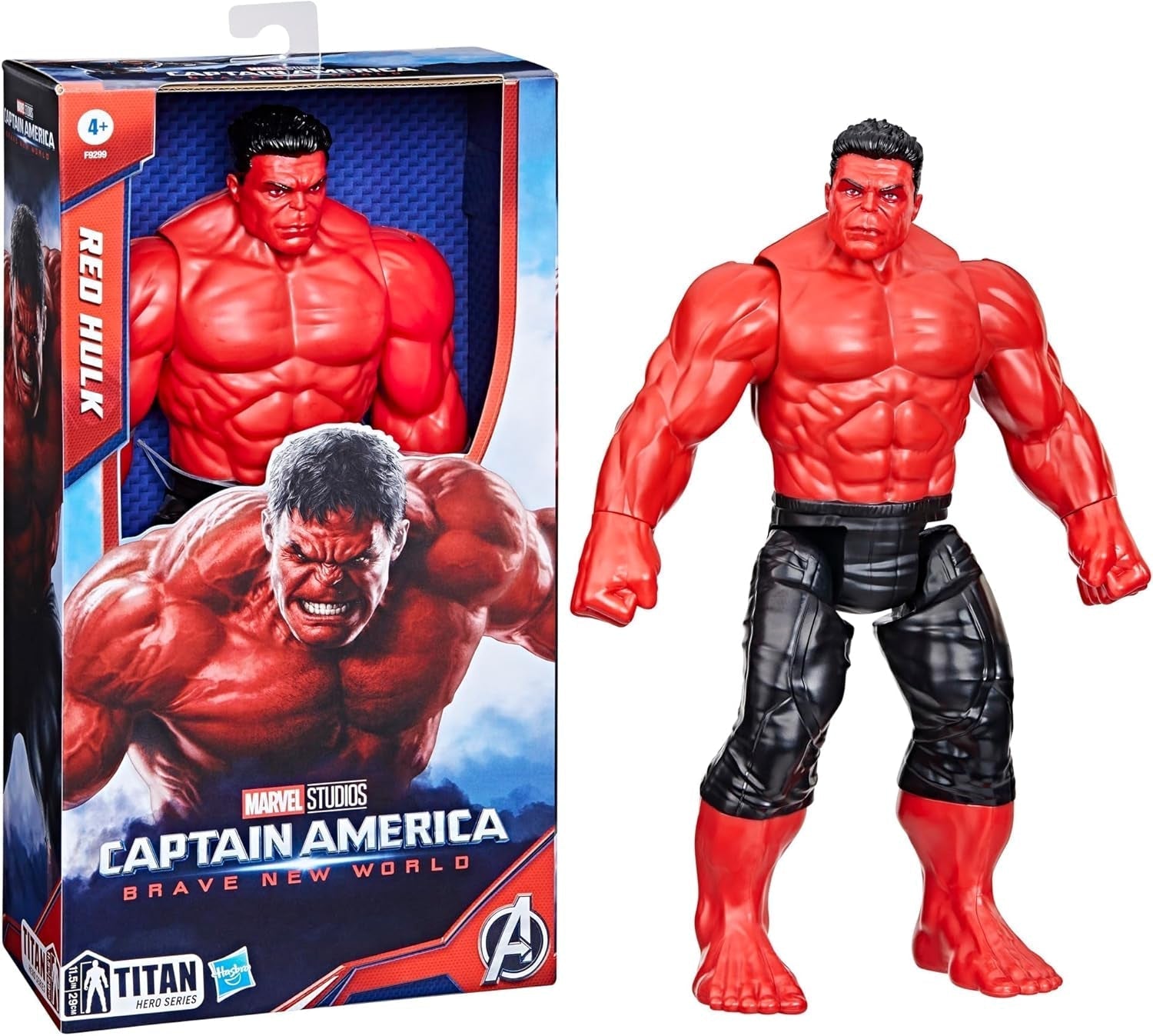 Marvel Studios Captain America Brave New World, Titan Hero Series Deluxe Red Hulk Action Figure Action figures Naty Shop