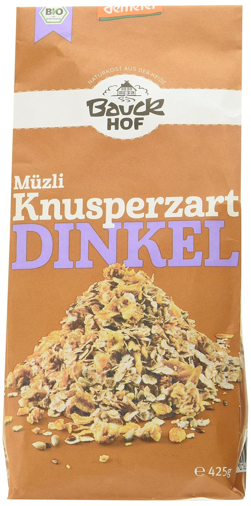 Muesli d'épeautre croustillant Hof (1 x 425 g) paquet de 1