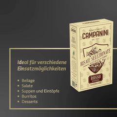 RISO ROSSO INTEGRALE Riz rouge aux grains entiers RISERA CAMPANINI 500g d'Italie