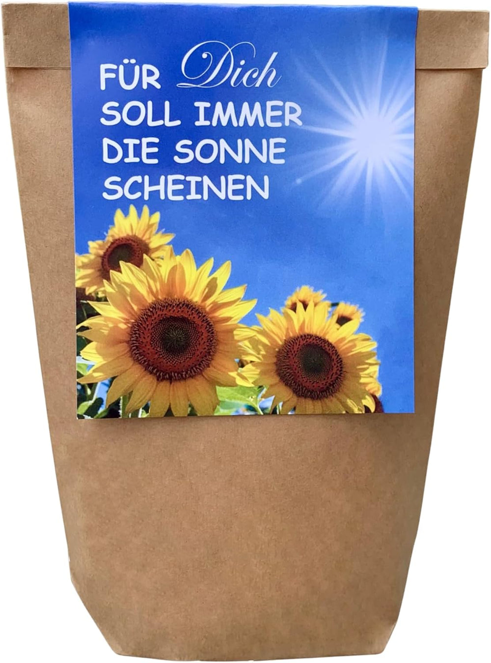 Cadeau pour les femmes - Que le soleil brille toujours pour vous - Kit de culture de tournesol, Sac surprise idée cadeau, Kit de plantation