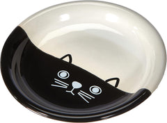 Katzen Keramik Milchschale FACE, Ø14 x 2 cm, 1 pièce