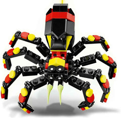 LEGO Creator 3in1 Wilde Tiere : Überraschungspinne - Spielzeug zum Bauen in a eine Skorpion Figur ord Schlange - Bauset mit 3 Modellen - Geschenk für Young and Mädchen ab 7 Jahren 31159
