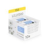 LILLYDOO Baby Feuchttücher Mit 99% Wasser, 10 X 15 Stück (150 Feuchttücher), 100% Plastikfreies Tuch, Ohne Parfüme & Mild Wie Watte Und Wasser (FSC Mix) Lingettes humides pour bébé Naty Shop 15 Stück (10Er Pack)