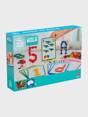Plus-Plus 9603909 Geniales Konstruktionsspielzeug, Apprendre à construire, ABC & 123, Kreativ-Bausteine, 600 pièces