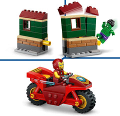 LEGO Marvel Iron Man avec vélo et Hulk, jouet de construction de super-héros pour enfants, ensemble de collection avec vélo et figurines, cadeau pour filles et garçons de 4 ans 76287 Jeux de construction Besuche den LEGO-Store