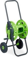 Relaxdays Dévidoir Dévidoir 45m 1/2" Dévidoir Jardin 82,5 x 43 x 34 cm Gris-Vert